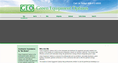 Desktop Screenshot of greenequipmentoptions.com